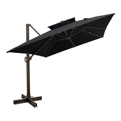 Antony 153" X 116" Rectangular Cantilever Umbrella, Weighted Base Does Not Include