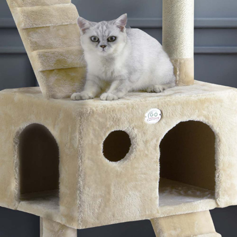72'' H Cat Tree, Beige