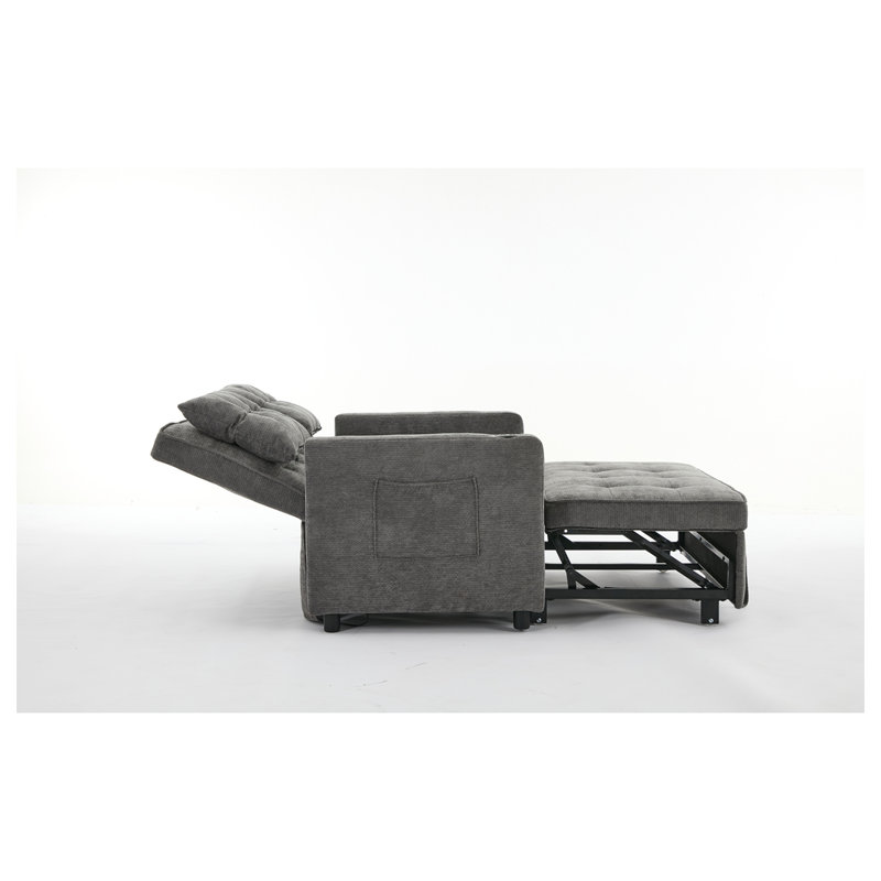 Fauteuil convertible Boneless, Gris