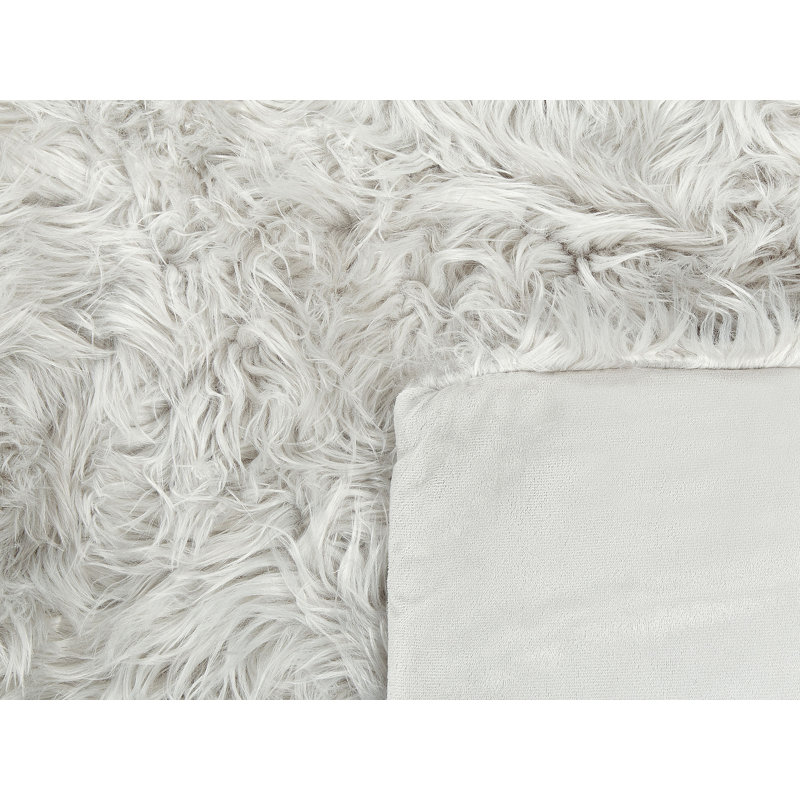 Aiso Throw Blanket, Light Grey