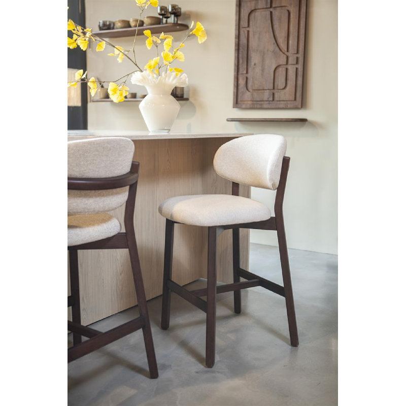 Mikky Barstool, Gray, Natural