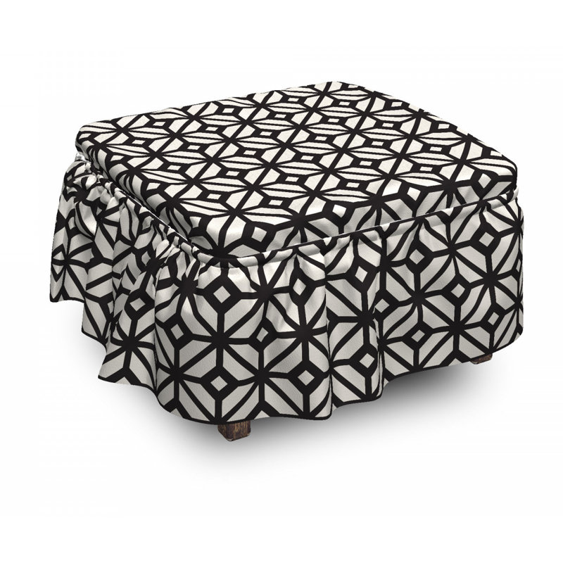 Box Cushion Ottoman Slipcover