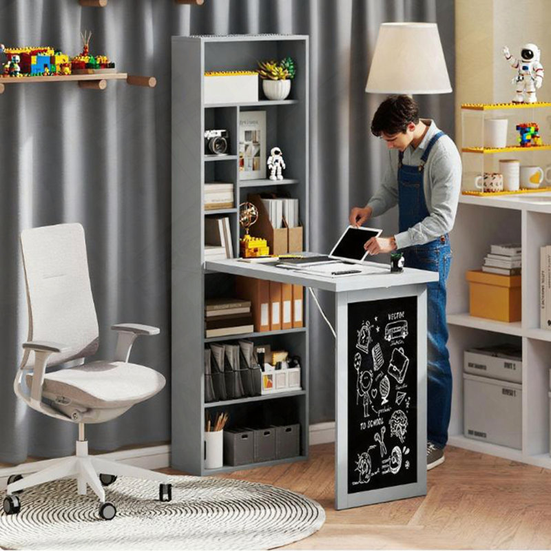 Conception de bureau escamotable et pliable