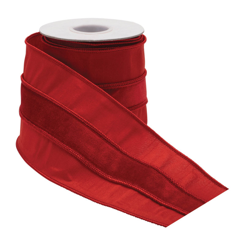 Wired Ribbon (Set of 2), Red