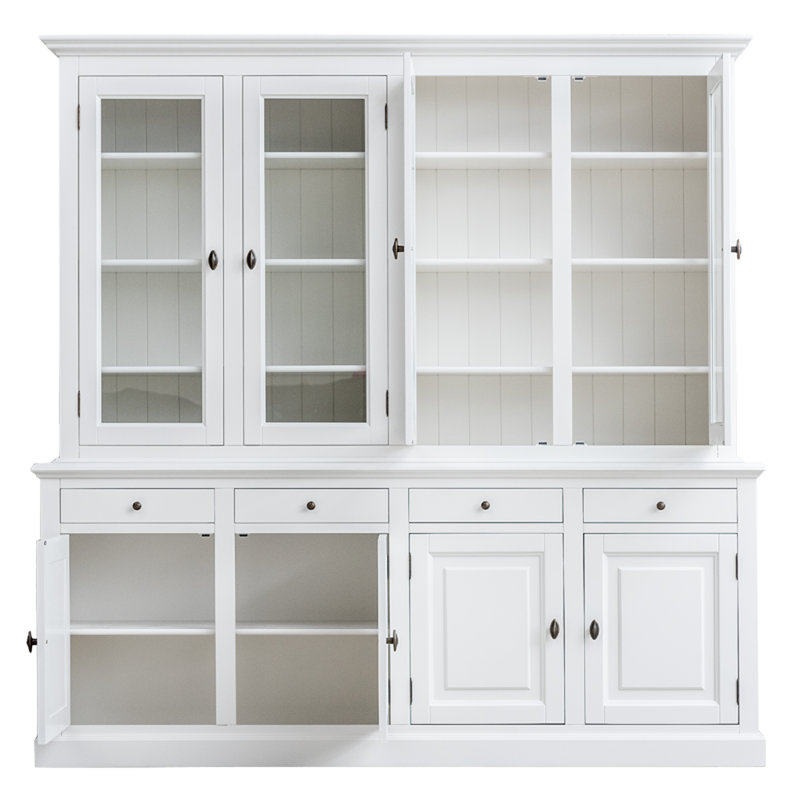 Topeka Display Cabinet, White