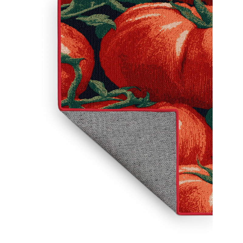 Tapis lavable tomates Beefsteak, Rectangulaire 7 pi x 10 pi