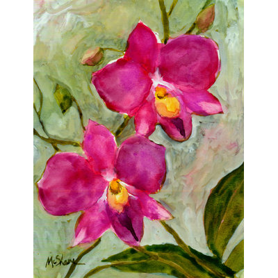 Drapeau vertical orchidée house
