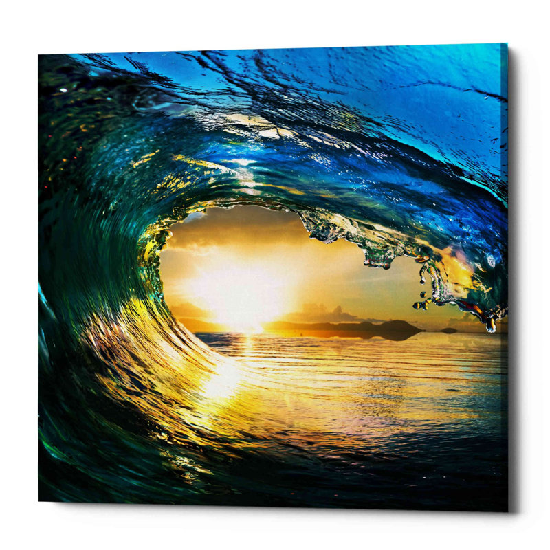 «The Langage of Waves», art mural sur toile, H 12 po x l 12 po x P 0,75 po