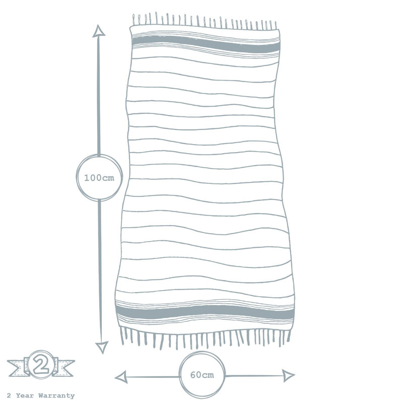 Nicola Spring - Turkish Cotton Hand Towels - 100 x 60cm, Yellow