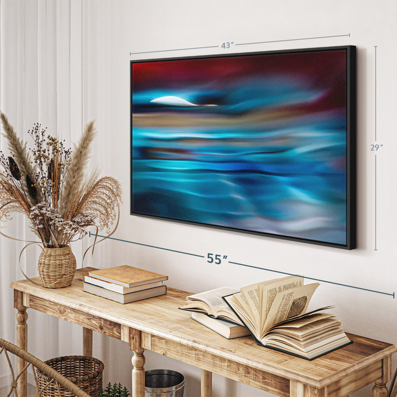 Abstract " Moonlit I ", 43" H x 29" W