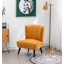 Fauteuil d'appoint contemporain en velours, bleu-85951479