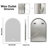 Beveled LED Backlit Bathroom Mirror with Lights, Date & Time Display, Anti-fog, Dimmable, Memory Function, Shatterproof IP56
