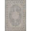Washable Living Room Traditional Orchid Floral Area Rug – Soft Polypropylene Weaving, Low Pile, Non Slip Cotton Backing for Elegant Indoor Spaces, Grey-99214629