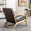 Vintage -Look microfiber look upholstered chair-2038358720