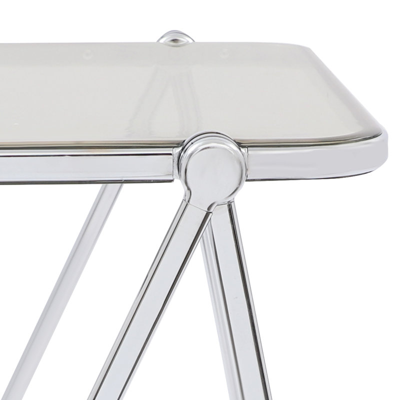 Table-plateau pliable et portative en acrylique, Gris