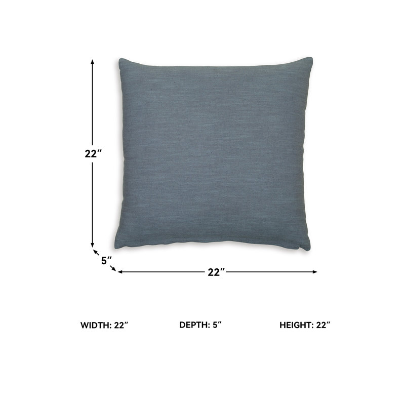 Coussin Thaneville (ensemble de 4), Bleu