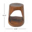 Table d'appoint creuse, texture semblable au bois-1739057143
