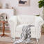 Fauteuil capitonné large de 39 po Uyen