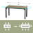 Keuna 8 - Person Rectangular 63'' L x 28'' W Expandable Table Dining Set-1736351715-1736351712