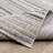 Goulart Textural Geometric Striped Beige/ Multi Area Rug-1631539410