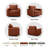 36.2" Wide Upholstered Swivel Accent Armchair-1014536234