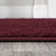 Arbelle Solid Low-Pile Dark Red Rug