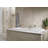 Double Handle Deck Mounted Roman Tub Faucet-49371032