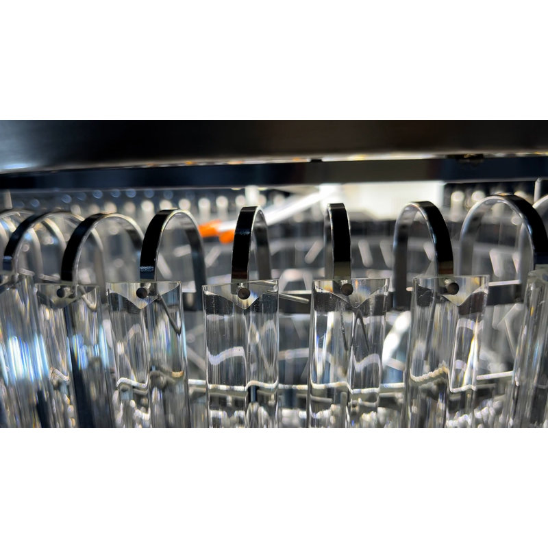 Ventilateur de plafond en cristal de 42 pouces avec éclairage DEL