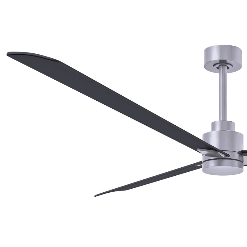 Alessandra 72'' Ceiling Fan, Brushed Nickel, Matte Black
