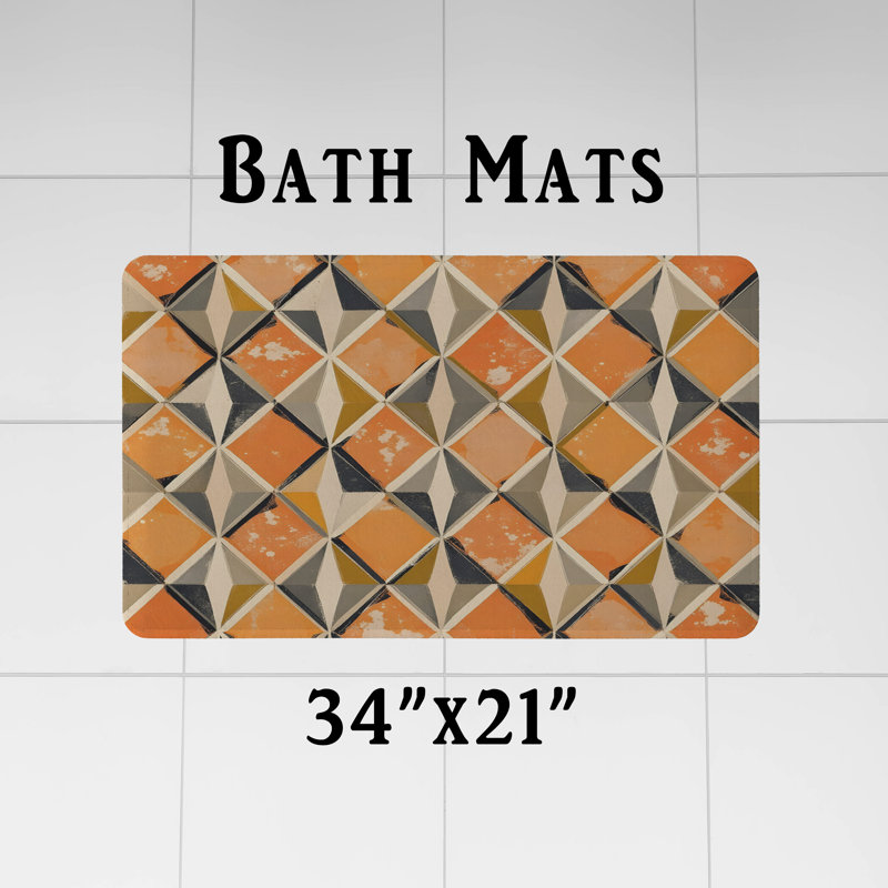 Rideau de douche avec tapis de bain, H 83 po x l 70 po