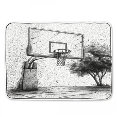 Tapis de bain basketball pour salle de bain