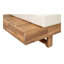 Ensemble de canapé modulaire d'extérieur en bois d'acacia 4 pièces