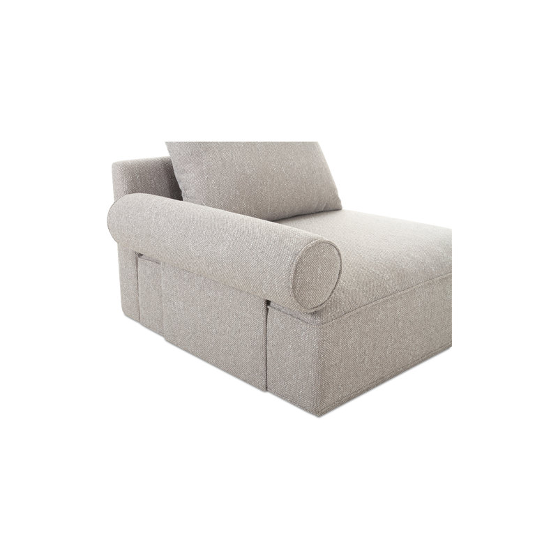 ROSELLO SLIPPER CHAIR, Novax White Boucle, 30" H x 41.25" W x 37.75" D, Yes