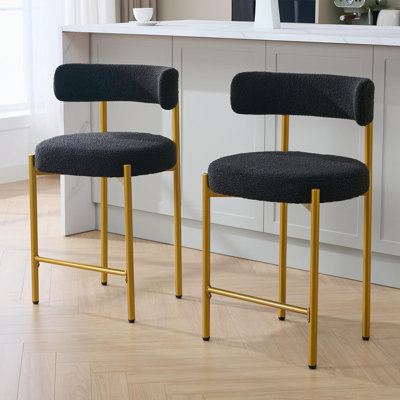 Tabouret de comptoir rembourré 24 po Najira