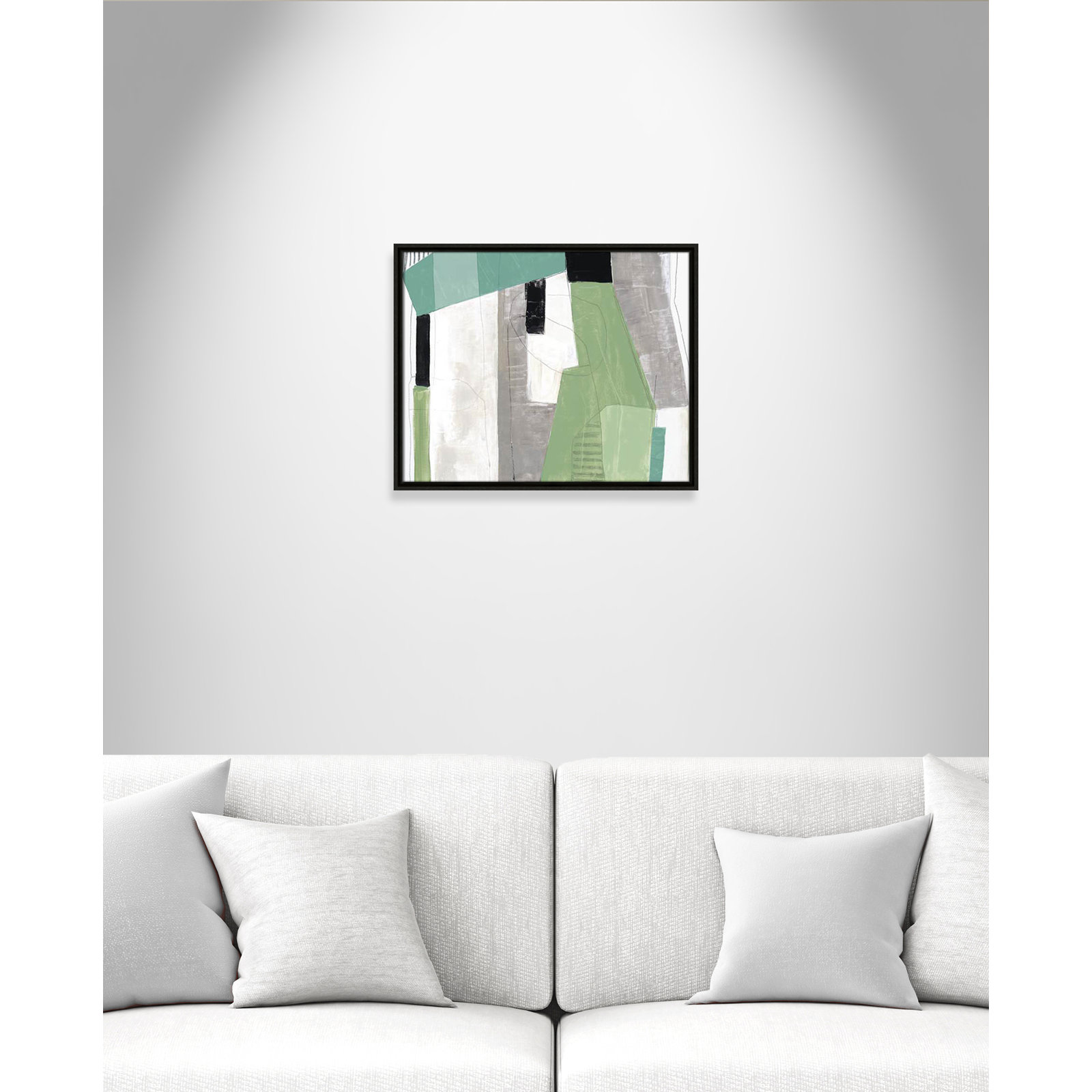 Evergreen Essence Print, 17.5" H x 21.5" W x 2" D, Espresso Floater Frame - Fine Art Canvas Print, No Mat