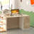 Jerrylee Rectangle Synthetic Laminate Reception Desk with Filing Cabinet