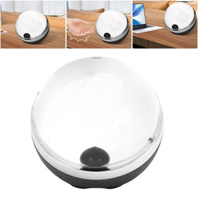 Ball Magnetic Fluid Sound Pickup Portable Ferrofluid Visualizer with Rhythm Lamp for Desk Ornament