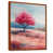 Toile avec cadre flottant brun