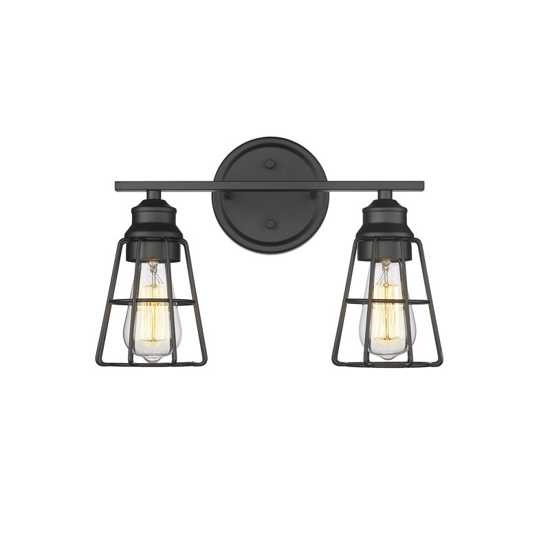 Edoardo Dimmable Vanity Light, 2, Matte Black