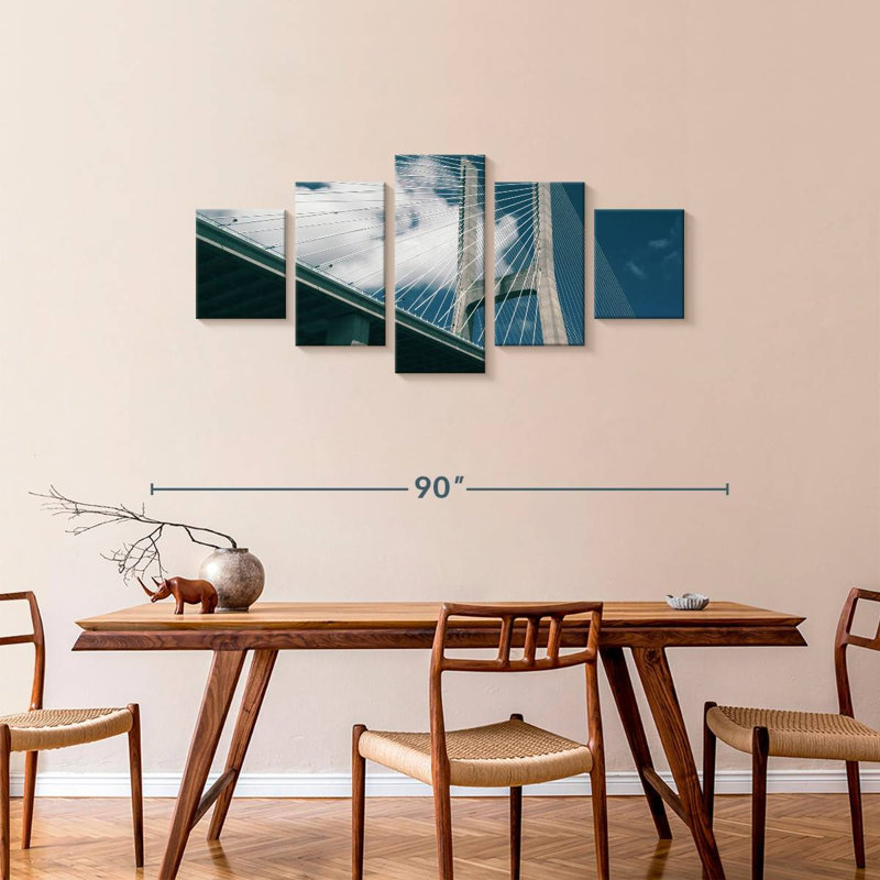 Retro Vasco Da Gama Bridge, 34" H x 74" W