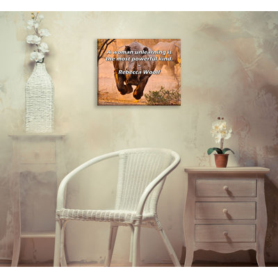 Artsy Quote "A woman unlearning is the most powerful kind." By Rebecca Woolf Gallery Wrapped Canvas