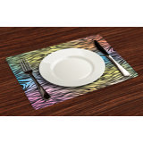 Polyester Abstract Rectangle Placemat