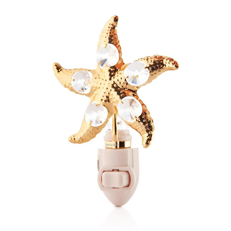 24K Gold Plated Star Fish Night Light