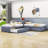 Twin Size 2 Drawers Upholstered L-shaped Platform Beds with Trundle