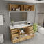 Meuble-lavabo autoportant de 60 po avec lavabo simple en acrylique renforcé Victoria-100853525