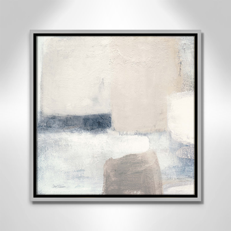 Luccia - Toile à cadre flottant, L 17,5 po x H 17,5 po, Argenté