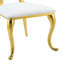 Chaise d'appoint en velours blanc Aolani