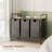 Canvas Laundry Room Organizer with Wheels