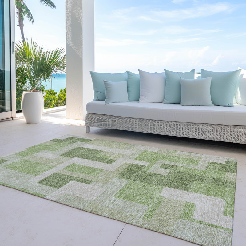  Chayden Non-Slip Indoor / Outdoor Area Rug, Rectangle 10' x 14'