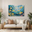 Art mural bleu hawaïen, groupes de poissons-1338362978